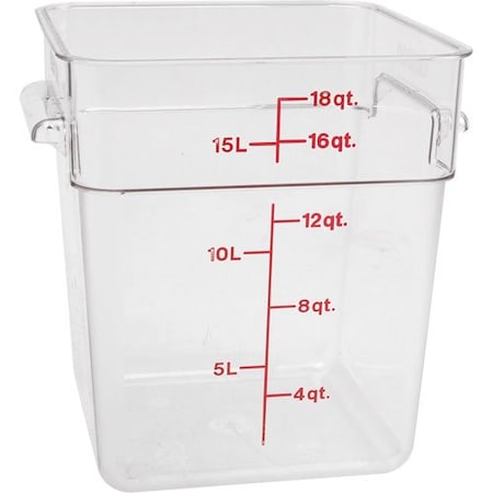 Cambro Container Clear  18Qt 18SFSCW